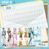 Genuine Hatsune Card Miku Postal Gift Box Acrylic Card Anime Collection Cards Anime Peripheral Toys Flash Card Gifts