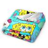 Dazzle Cartoon Blanket SpongeBob SquarePants Flannel Funny Warm Throw Blanket for Home Spring/Autumn