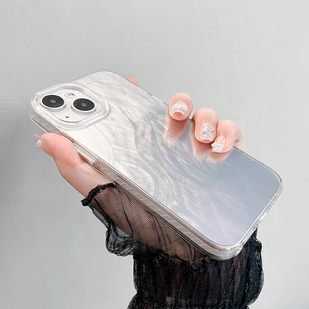 Laser Phone Case for iPhone 11 12 13 14 15 Pro Max 11 14 13 15 Laser Feather Glitter Shockproof Back Cover for iPhone 14 12 13 Pro