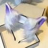 Fluffy Realistic Texture Faux Fur Cat Ears Flexible Handmade Animal Headband  Anime Cosplay