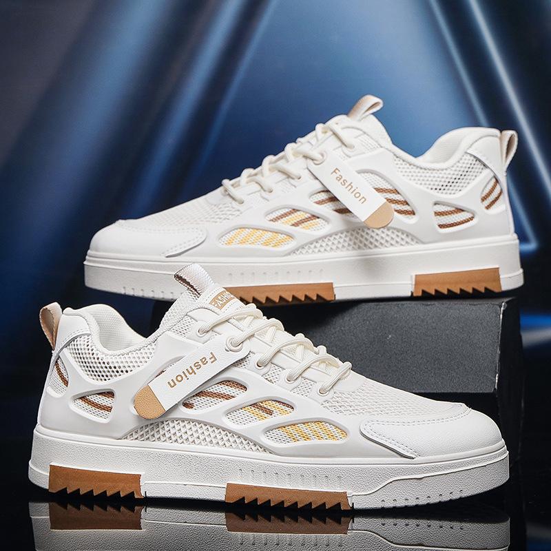 Летняя дышащая мужская обувь универсальная новая сетчатая тонкая мужская обувь для скейтборда трендовая универсальная мужская спортивная обувь на одной педали