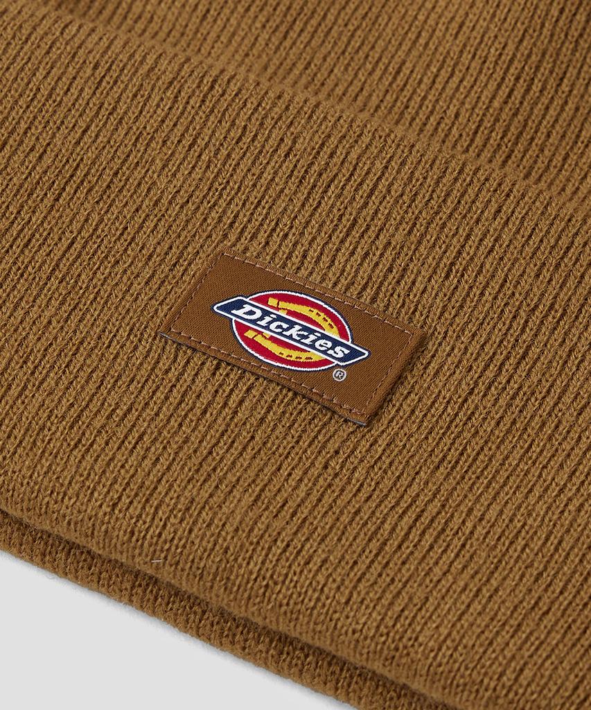 DICKIES Flag Tall Cuff Beanie Brown