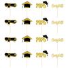 16Pcs Sparkling 2025 Graduation Cupcake Decoration Graduation Season Theme Party Decoration
