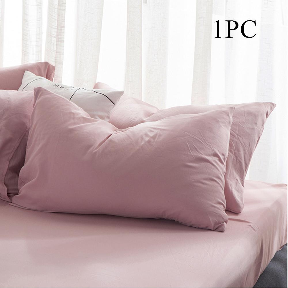 Cotton Pillowcase High-Quality Envelope Pillowcover Solid Color Pillow Case Bedding Sleep Pillow Cover Case 48x74