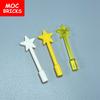 10 шт./лот Детали MOC Утварь Звездная Волшебная Палочка 6124 Палка Строительные Блоки Компонент Игрушки Для Детей Совместимые с Основными