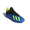Adidas X Tango 18.3 Tf J Non-Slip Durable Low-Top Soccer Shoes Kids Sneakers Blue Yellow Black DB2422