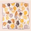 Women'S Spring And Autumn New Cotton Linen Flower Letter Cotton Linen Herringbone Silk Scarf Square Scarf Professional Scarf Scarf