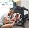 Wondc Crib Play Yard Baby Folding Playpen Compact Mini Crib Newborn Baby Bed Easy To Carry Co-sleeping Bed Cradle with Mattress With Casters, Fixing