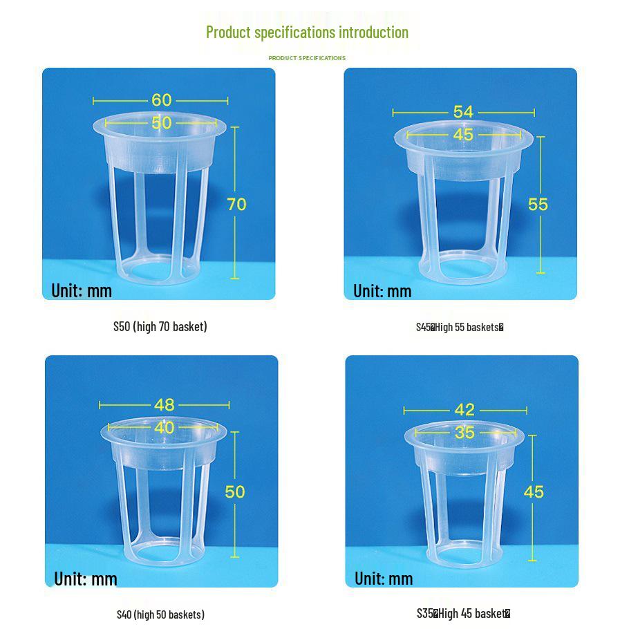Greenhouse Soilless Hydroponic Planting Basket and Root Control Cup