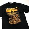 Megadeth Винтажная Перепечатанная Черная Унисекс Хлопковая Футболка S-XL Унисекс Футболка
