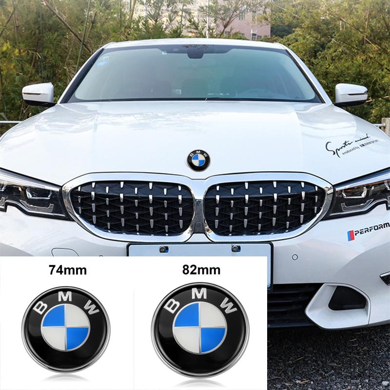 1Pcs 45/74/82mm Auto Car Styling Emblem Badge Front Rear Trunk Logo Sticker For BMW M2 M3 E46 E39 E38 E90 E60 F10 F30 Z3 X3 X5