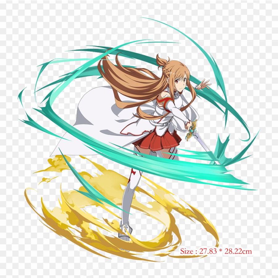 Связано с будущим Асуна Асуна Sword Art Online Дефрагментация памяти Утюг на заплатах для одежды Аппликации Наклейки на одежду Термочувствительный индивидуальный патч