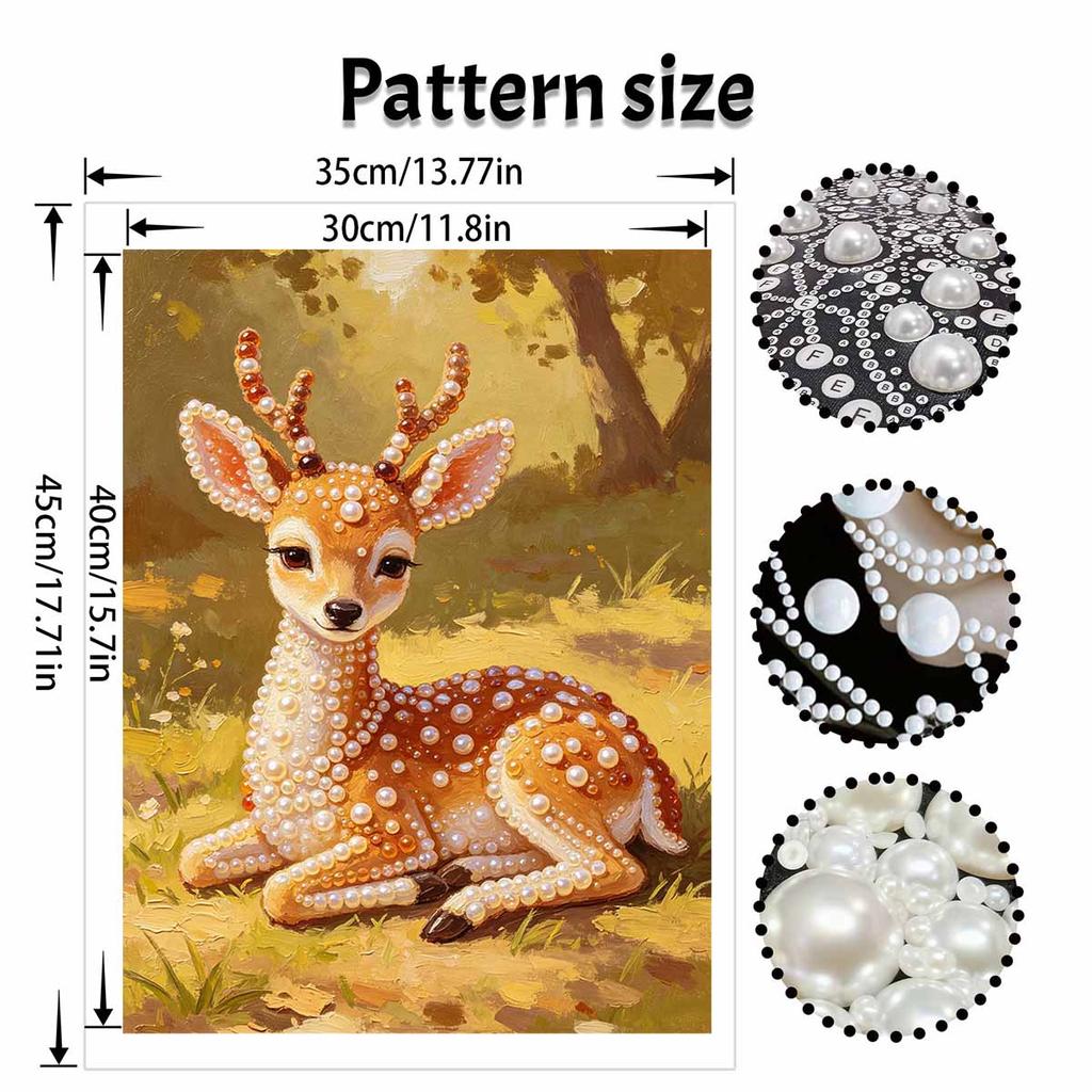 Pearl painting kit deer forest animal handmade DIY home decoration painting