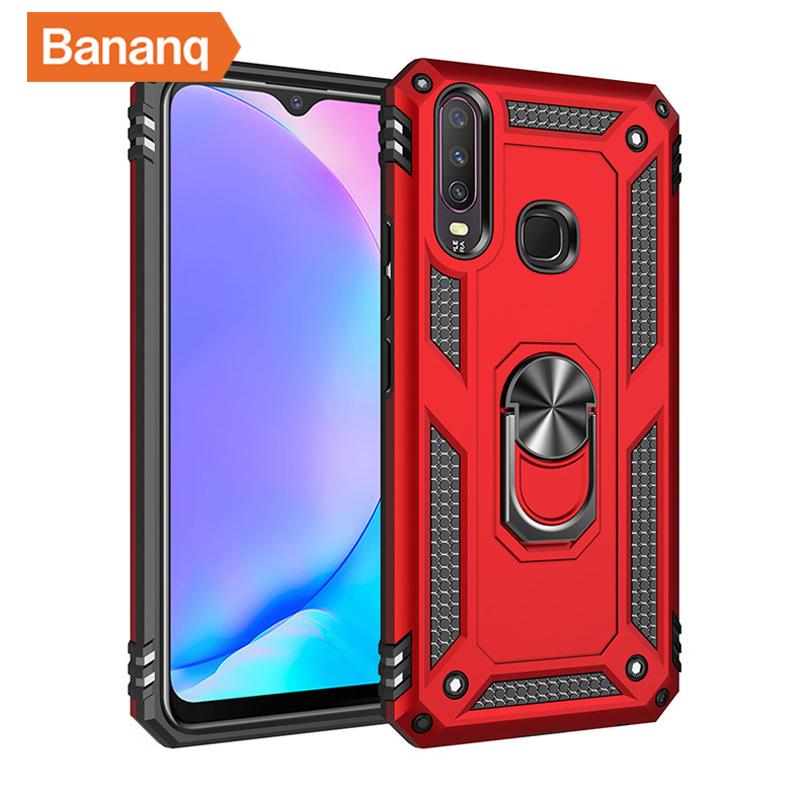 Противоударный чехол-кронштейн Peaktop Armor для VIVO Y17 Y15 Y12 V15 Pro X21 X23 X27 с металлическим кольцом-подставкой для VIVO Nex A