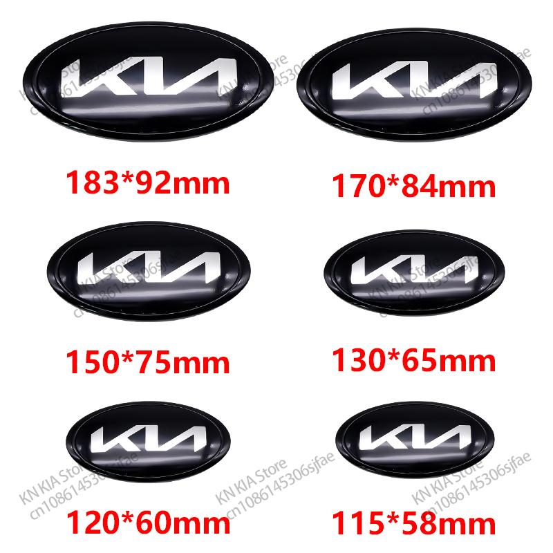 ABS For KIA Sportage Ceed Cerato Optima Sorento Picanto Soul Rio Car Accessories Car Front Hood Emblem Rear Trunk Badge Sticker ljcmw22