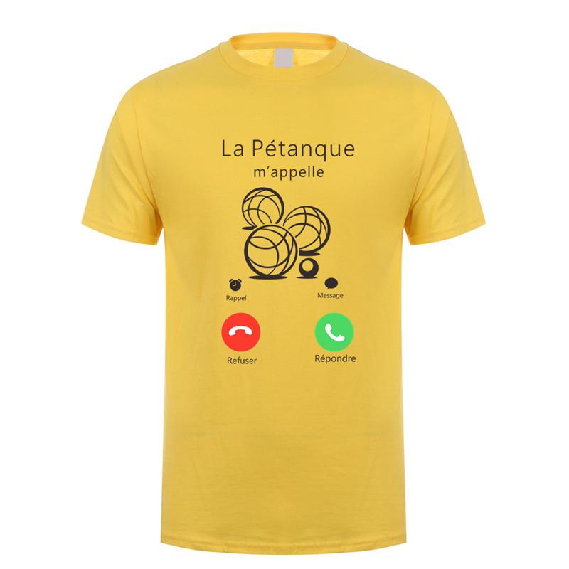 Petanque T Shirt Unisexs Summer Fashion Short Sleeve Unisex Funny Petanque Is Calling Tshirt Oz366