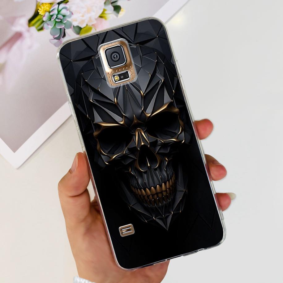 Чехол для Samsung Galaxy S5 G900F G900I i9600 S 5 Задняя крышка Крутой Рисованный Мягкий Силикон Прозрачный Чехол для Телефона Для Samsung S5 Neo Coque