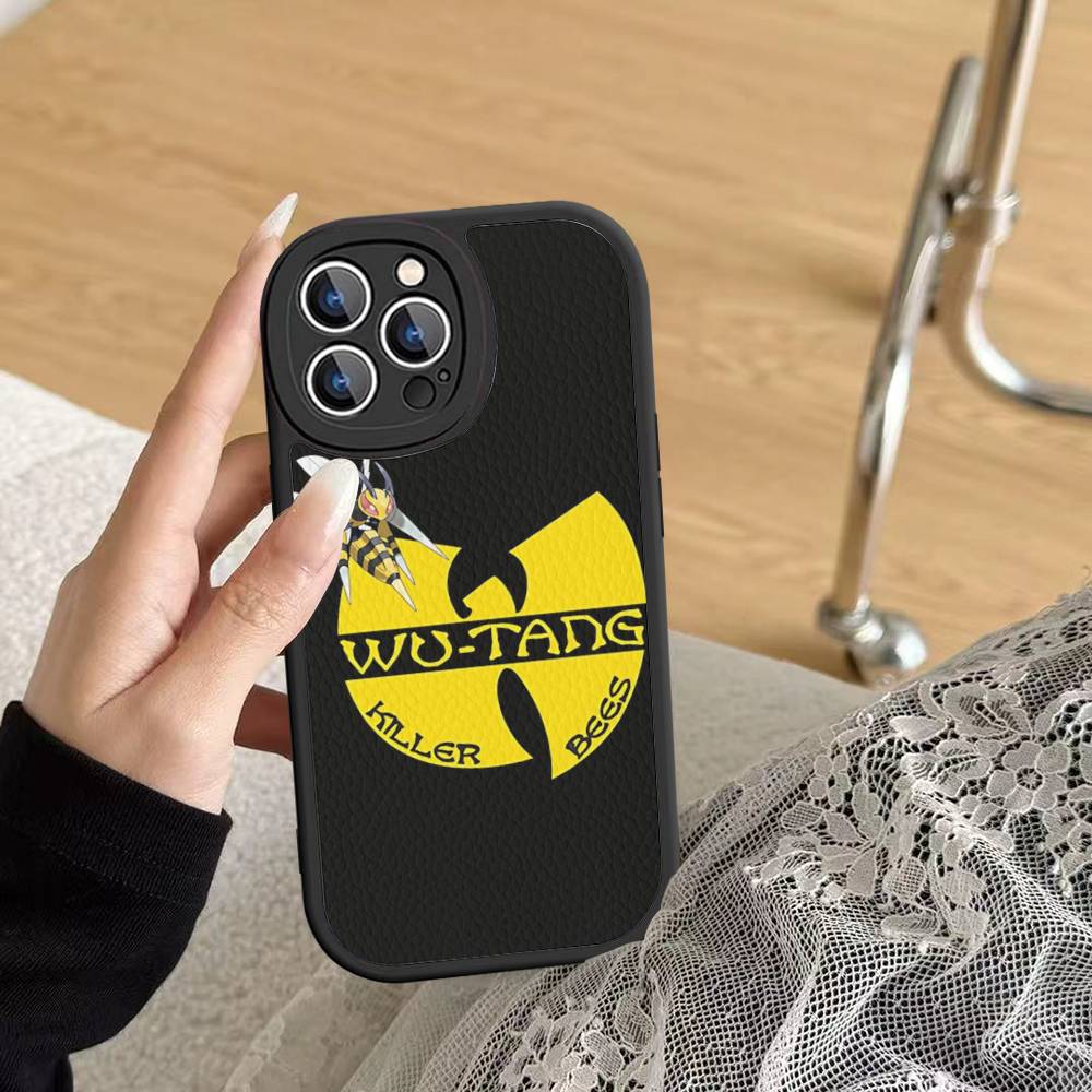 Чехол для телефона W-wu T-tang Clan Hip-hop Music Group для IPhone 11 12 13 14 15 16 Pro Max Mini Plus Мягкий кожаный чехол