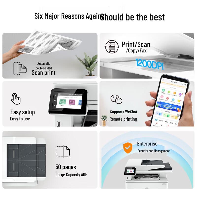 HP LaserJet Pro 4104fdw Multifunction Printer CN plug (adapter included)