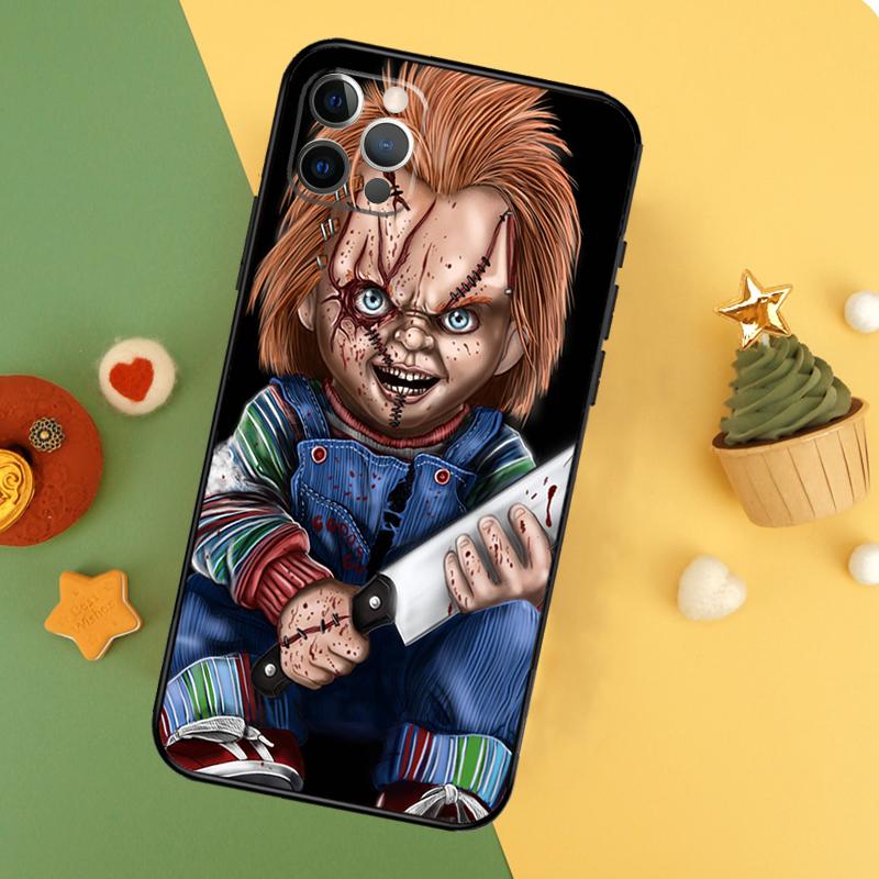 Чехол для телефона с куклой Чаки из фильма ужасов Для iPhone 17 Pro Max 17Air 16E 15 14 13 12 11 16 Pro Max Mini Ударопрочный Чехол