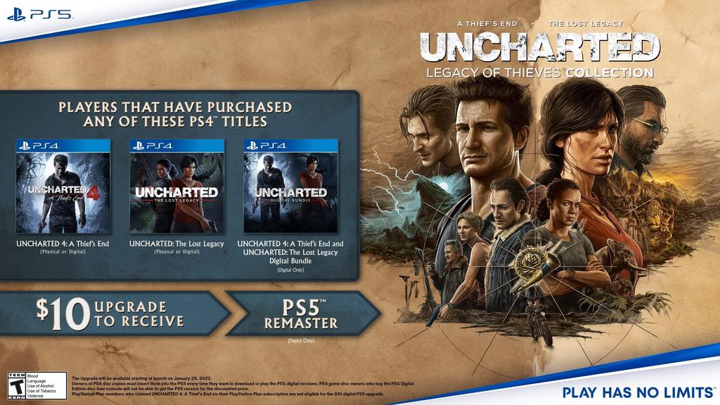 Коллекция Legacy of Thieves North PS5 UNCHARTED (Импортная версия Америка) -