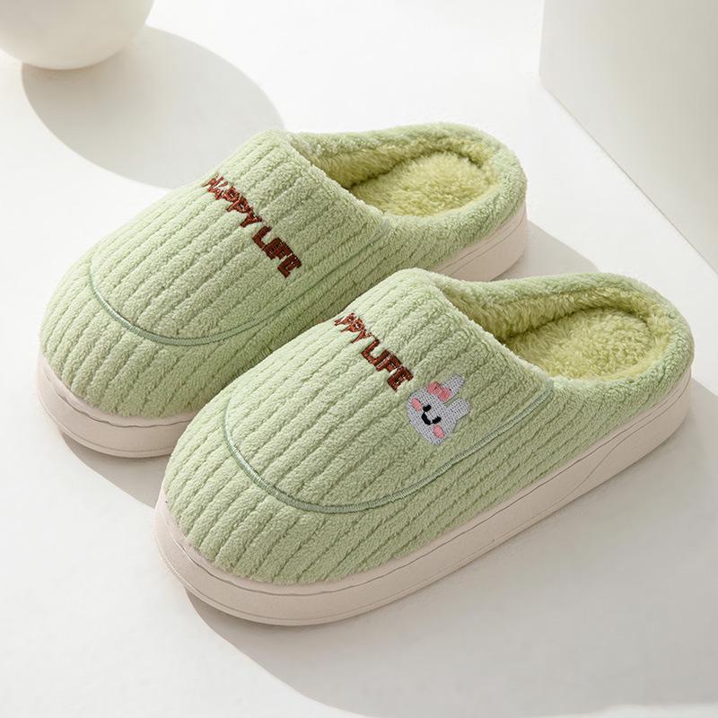 Autumn/Winter Indoor Outdoor Furry Cotton Slippers for Men & Women