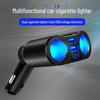 Dual USB Car Charger with Rotating Cigarette Lighter Splitter