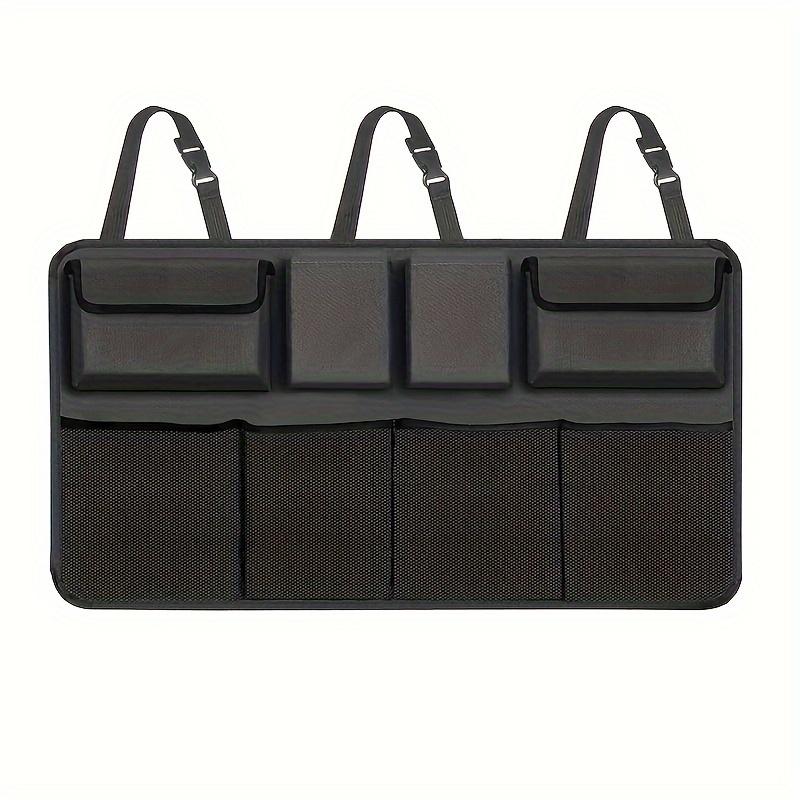 Car Seat Organizer Storage Bag with 8 Pockets and Adjustable Straps Suitable for Tools Bottles Accessories Vehicle Organization