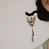 Fashion New Style Chinese Style Calligraphy Butterfly Earrings Hairpin for Female Retro Long Delicate Tassel Pendant Ear Hook Hairpin