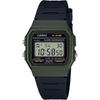 Casio Часы Casio Collection [внутренние Оригинальные] F 91wm 3ajh Черный F 91 Хаки