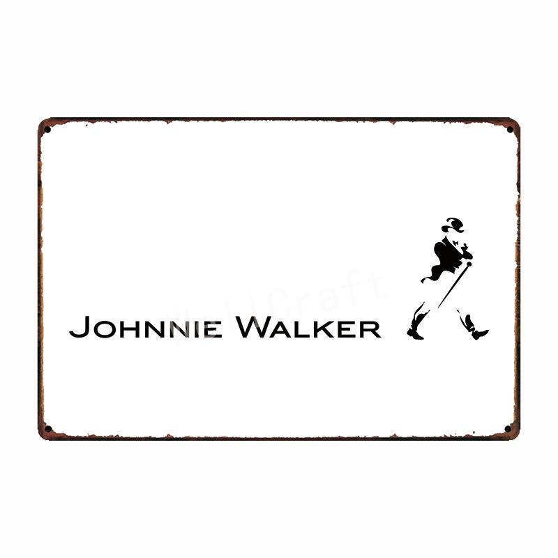 [ WellCraft ] johnnie whisky Metal Sign Wall Plaque Painting FG-237