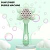 Electric Sunflower Bubble Maker Wand 23 Holes Flower Shape Kids Handheld Automatic Bubble Blower Machine Toy Boys Girls Birthday Gift