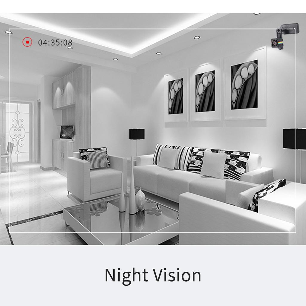 Mini SQ11 1080P HD Sports DV Camera Portable Night Vision with Motion Detection Wide Angle for Home Office