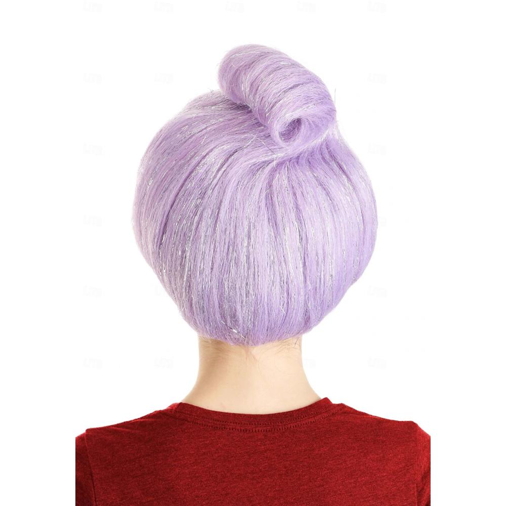 HAIRJOY Женская синтетическая парика Короткая светло-фиолетовая парика для костюма Феи-крестной на Карнавал Косплей