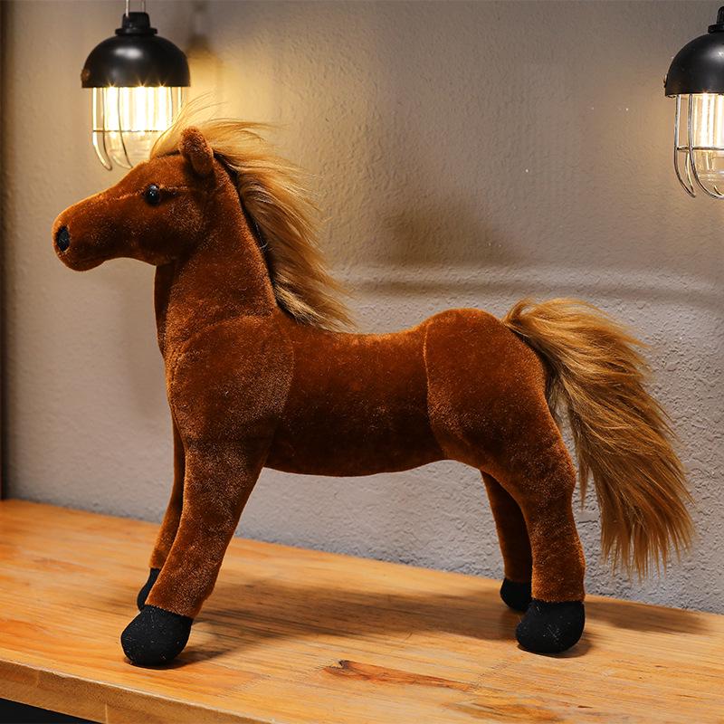 Милая плюшевая кукла-пони - Имитация лошади, покрытой кровью и потом, Подарок на день рождения для девочек