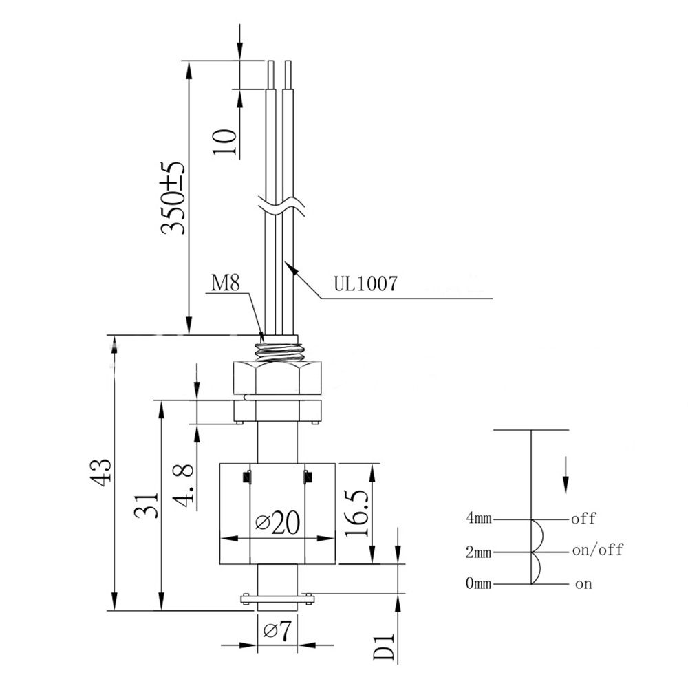 Shipping Electric New High Tank Quality Water Level Liquid Sensor Float Switch Pool