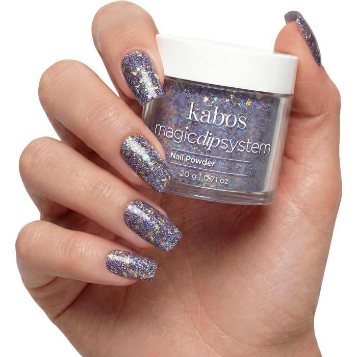 Kabos Magic Dip System Dipping Powder Poudre Acrylique Grise pour Ongles 047 Carnival Rio 20 g
