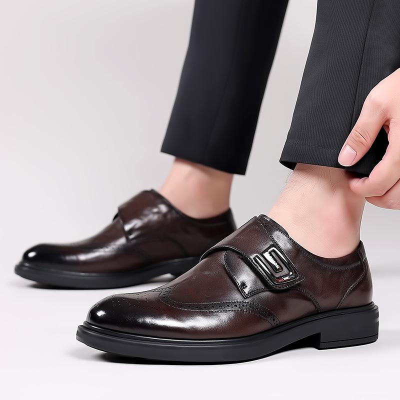 Men Formal Shoes 2024 Men Fashion High Quality Leather Business Original Office Wedding Shoes English Gentlemen's Leather Shoes