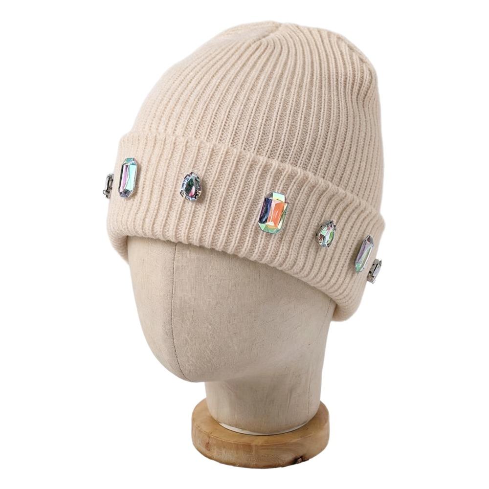 Cotton Knitted Beanie Hat Knitted Texture Brimless Skull Cap Casual Cold Cap  Women and Men