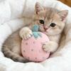 Милые Плюшевые Пищащие Игрушки для Собак и Кошек в Форме Фруктов, Интерактивные Хрустящие Игрушки-Грызунки для Питомцев с Кошачьей Мятой или Звуковым Сигналом, Мягкие Набивные Игрушки для Щенков для Прорезывания Зубов