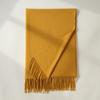 Imitation Cashmere Scarf Autumn and Winter New Solid Color Mid Length Warm Scarf Japanese and Korean Sweet Fashion Tassel Scarf