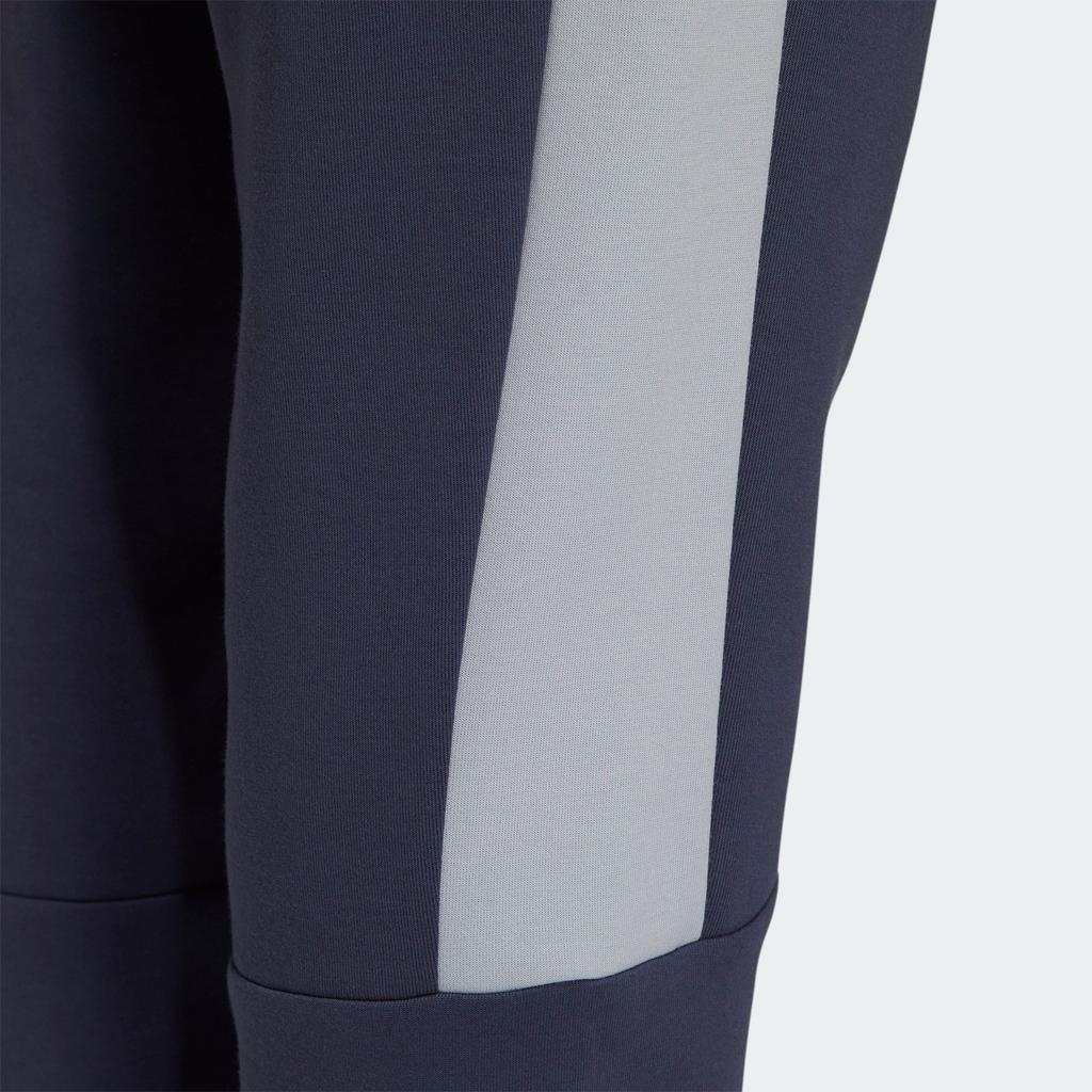 adidas Мужские вязаные спортивные штаны синие с умеренной манжетой HM2988