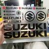 Виниловые наклейки Suzuki на бак автомобиля, шлем мотоцикла, комплект декалей
