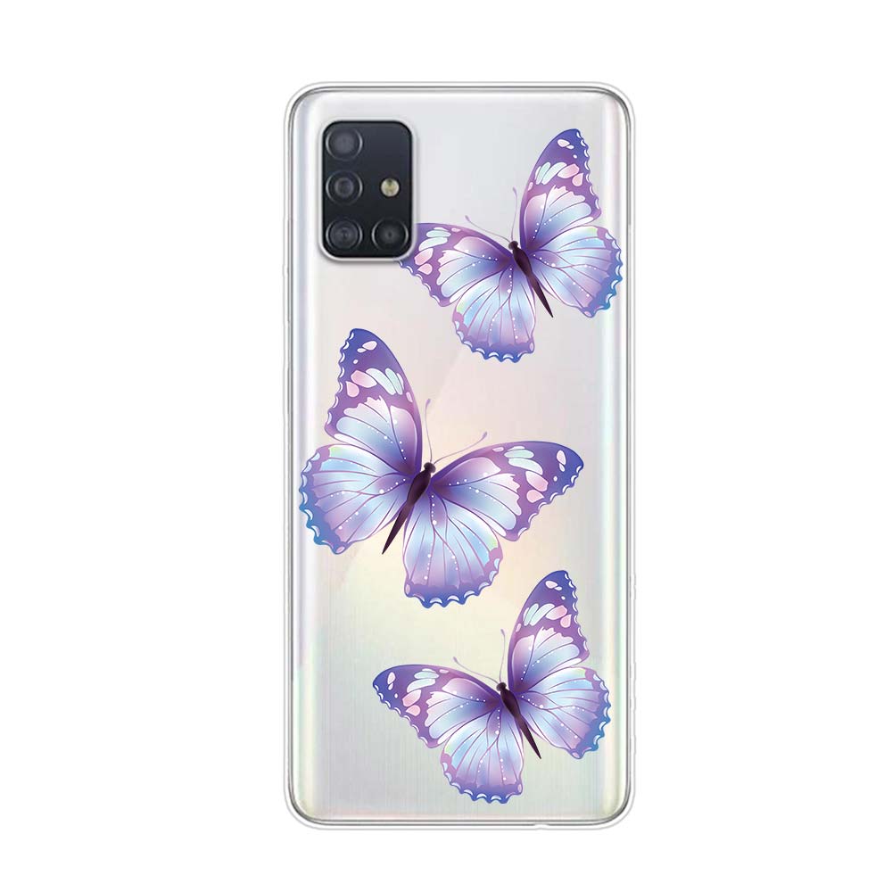 Красивая бабочка для Samsung Galaxy A01 A11 A12 A22 A21S A31 A41 A42 A51 A71 A32 A52 A72 A02S силиконовый чехол для телефона