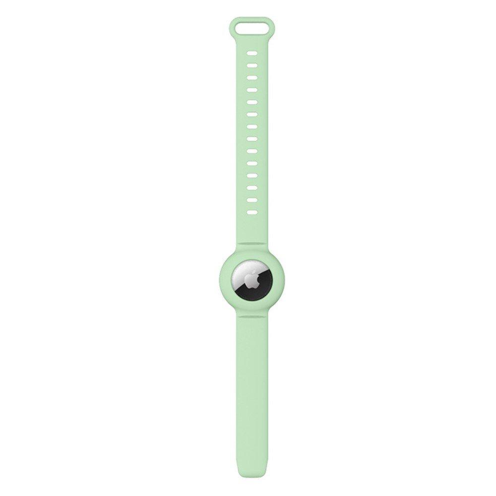 Silicone Strap Rubber Band for Apple AirTag 2/1, Green