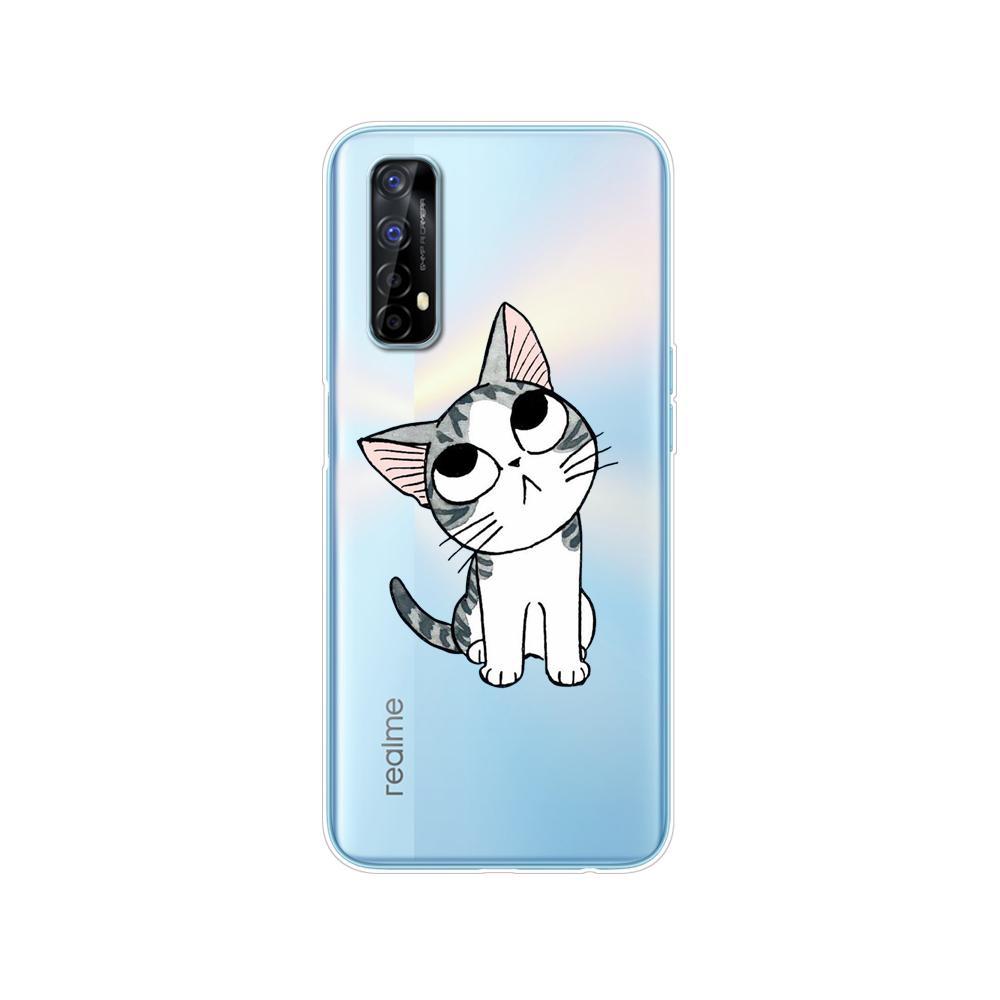 Чехол для Realme 7 для OPPO Realme 7 Pro, противоударный мягкий силиконовый чехол из ТПУ для задней панели телефона Realme7 7Pro, чехол-бампер, чехол