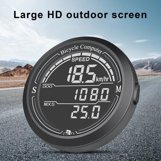Велосипедный спидометр Беспроводной одометр Большой экран Легко читаемый IP67 Водонепроницаемый Простота установки Магнитный велосипедный компьютер