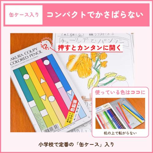 Sakura Crepus Coupy цветной карандаш 12 цветов PFY12