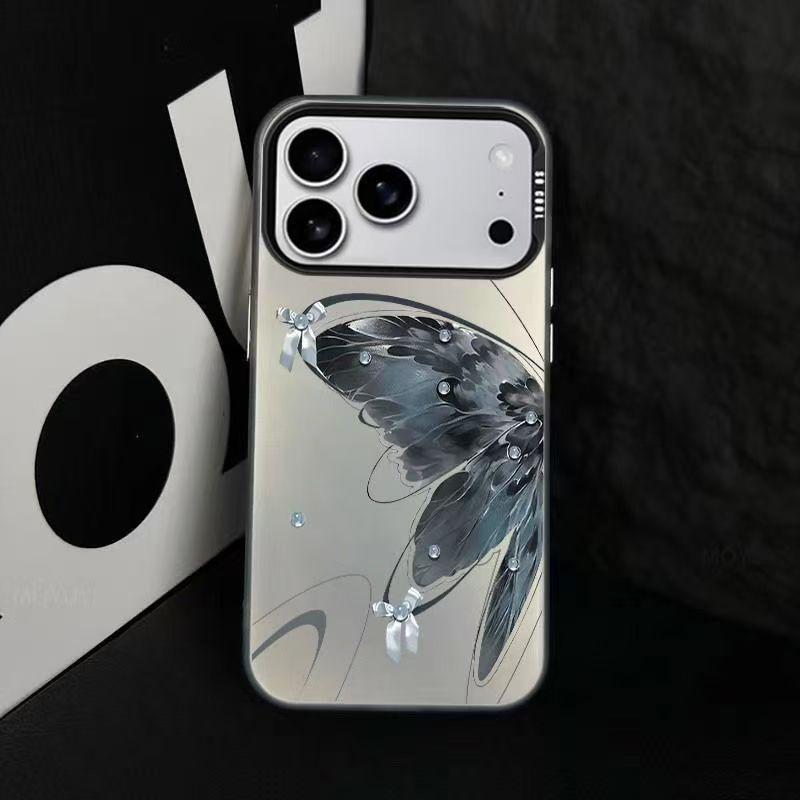 Чехол для телефона Qingmo с рисунком бабочки и ракушки для Apple 17/16/15pro/14promax/13/12/11X