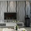 Wallpaper Room Sofa Gray Black Stripes Wall Paper 3D Design Modern Home Decor TV Background Geometric Striped Wallpaper Roll
